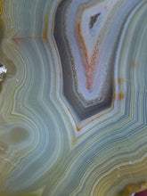 Load image into Gallery viewer, High-Grade Indonesian Sumatra Agate Pair – Vibrant Banded Chalcedony with Rich Color Zoning | Ethical Lapidary & Collector Display Specimens