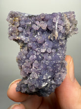 Load image into Gallery viewer, Grape Agate Mineral Specimen – Botryoidal Purple Chalcedony Cluster from Indonesia | Collector Grade Crystal