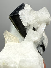 Load image into Gallery viewer, Dark Green Cap Stak Nala Tourmaline on Cleavelandite Matrix – Haramosh Mountains, Pakistan