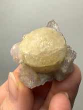 Load image into Gallery viewer, Rare Botryoidal Yellow Fluorite on Quartz Matrix Collector Mineral Specimen – Maharashtra, India