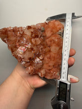Load image into Gallery viewer, LARGE Rare Red Druzy Apophyllite with Red Stilbite Cluster | India | Collector Mineral Specimen