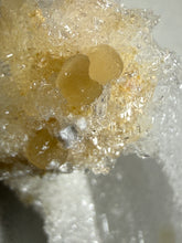 Load image into Gallery viewer, RARE COMBO Moroccan Ram’s Horn Selenite (Gypsum) with Yellow Botryoidal Fluorite Display Specimen