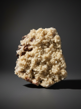 Load image into Gallery viewer, Shiny Peach Stilbite on Druzy Red Heulandite – High-Grade Collector Mineral Specimen from India
