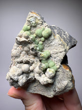 Load image into Gallery viewer, High-Grade Green Wavellite Collectors Specimen - Radiating Botryoidal Crystal Formation - Arkansas, USA