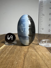 Load image into Gallery viewer, Lingam - Blue Opal with Chalcedony from India