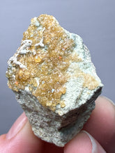 Load image into Gallery viewer, Hessonite Garnet Cluster on Matrix – Natural Collector Specimen from Pakistan | High-Grade Orange-Red Garnet Crystals