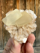 Load image into Gallery viewer, Scalenohedral Calcite + Pink Heulandite • Maharashtra, India