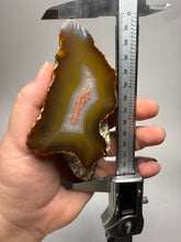 Load image into Gallery viewer, High-Grade Indonesian Sumatra Agate Pair – Vibrant Banded Chalcedony with Rich Color Zoning | Ethical Lapidary & Collector Display Specimens