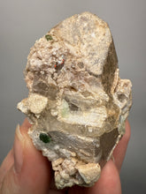 Load image into Gallery viewer, Bicolor Blue Green Tourmaline on Clear Quartz Crystal | Pegmatite Mineral Specimen from Pakistan