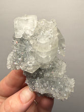 Load image into Gallery viewer, Druzy Chalcedony Stalactites with Druzy Clear Apophyllite | Maharashtra, India