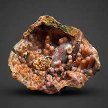 Load image into Gallery viewer, “Goblin Chalcedony” Pink & Orange Druzy Botryoidal Stalactites — Tichka Massif, High Atlas, Morocco