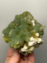Load image into Gallery viewer, High-Grade Green Heulandite on Peach Stilbite Crystal Cluster | Deccan Traps, Maharashtra, India | Collector Mineral Specimen