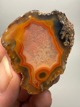 Load image into Gallery viewer, Polished Malawi Agate Half – High-Grade African Banded Agate Display Specimen
