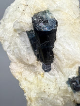 Load image into Gallery viewer, Blue Indicolite & Mint Green Tourmaline on Matrix – Pegmatite Mineral Specimen from Pakistan
