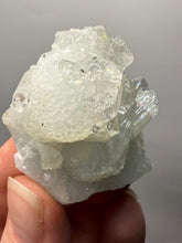 Load image into Gallery viewer, Gemmy Clear Apophyllite on Botryoidal Druzy Chalcedony | Zeolite Mineral Specimen | Maharashtra, India