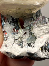 Load image into Gallery viewer, Blue and Dark Green Cap Stak Nala Tourmaline on Cleavelandite Matrix – Haramosh Mountains, Pakistan