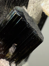 Load image into Gallery viewer, Blue Cap Dark Green Stak Nala Tourmaline on Cleavelandite Matrix – Haramosh Mountains, Pakistan
