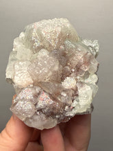Load image into Gallery viewer, Druzy Green Apophyllite with Druzy Red & Green Heulandite – Deccan Traps, Maharashtra, India