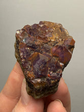 Load image into Gallery viewer, Premium Hematite-Phantom Deep Magenta Ametrine Cluster | Deccan Traps, India | Collector Mineral Specimen