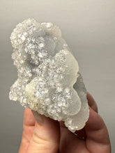 Load image into Gallery viewer, Druzy Chalcedony Stalactite with Druzy Clear Apophyllite | Maharashtra, India
