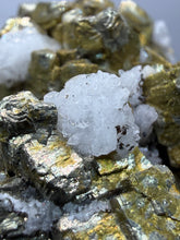 Load image into Gallery viewer, High-Grade Golden Pyrite, Galena & Sphalerite on Quartz | Collector Mineral Specimen | Madan Ore Field, Rhodope Mountains, Bulgaria
