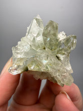 Load image into Gallery viewer, Chlorite-Included Faden Quartz Cluster (Green Phantom Quartz) | Pakistan Mineral Specimen