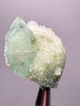 Load image into Gallery viewer, Luminous Mint Apophyllite with Glittering Druzy Sugar Quartz – India