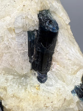 Load image into Gallery viewer, Blue Indicolite & Mint Green Tourmaline on Matrix – Pegmatite Mineral Specimen from Pakistan