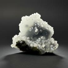 Load image into Gallery viewer, Druzy Chalcedony Stalactite with Druzy Clear Apophyllite | Maharashtra, India