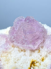 Load image into Gallery viewer, Etched Botryoidal Lavender Fluorite on Quartz Matrix Collector Mineral Specimen — Hunan, China