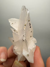 Load image into Gallery viewer, Pink Pagoda Calcite with Chalcopyrite Speckles | China | Collector Mineral Specimen