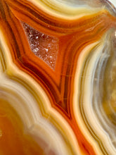 Load image into Gallery viewer, Polished Malawi Agate Half – High-Grade African Banded Agate Display Specimen
