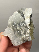 Load image into Gallery viewer, Druzy Chalcedony Stalactites with Druzy Clear Apophyllite | Maharashtra, India