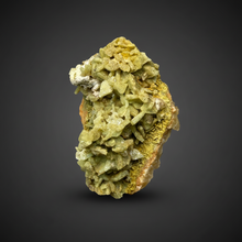 Load image into Gallery viewer, High-Grade Green Heulandite on Peach Stilbite Crystal Cluster | Deccan Traps, Maharashtra, India | Collector Mineral Specimen