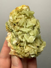 Load image into Gallery viewer, High-Grade Green Heulandite on Peach Stilbite Crystal Cluster | Deccan Traps, Maharashtra, India | Collector Mineral Specimen