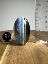 Load image into Gallery viewer, Lingam - Blue Opal with Chalcedony from India