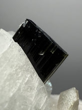 Load image into Gallery viewer, Dark Green Cap Stak Nala Tourmaline on Cleavelandite Matrix – Haramosh Mountains, Pakistan