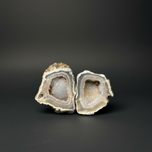 Load image into Gallery viewer, High-Grade Indonesian Sumatra Agate Pair – Vibrant Banded Chalcedony with Rich Color Zoning | Ethical Lapidary & Collector Display Specimens