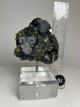 Load image into Gallery viewer, Cubic Galena, Sphalerite-Marmatite & Octahedral Golden Chalcopyrite from Bulgaria • Rare High Grade • Mineral Collector’s Specimen Showpiece