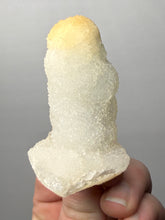 Load image into Gallery viewer, High-Grade “Dream Cloud” Druzy Chalcedony Stalactite — Maharashtra, India (Collector Display Specimen)