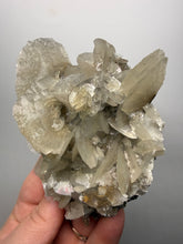 Load image into Gallery viewer, LARGE Silvery Bladed “Rose” Calcite Cluster – Yaogangxian Mine, Hunan, China