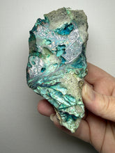 Load image into Gallery viewer, 6” Polished Native Copper in Chrysocolla — Display Specimen (Indonesia)