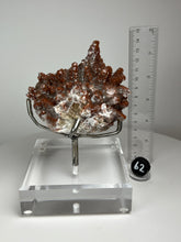 Load image into Gallery viewer, Red Phantom Pagoda Tower Calcite from Hubei Province, China • High Grade High Shine • Stand Included • Mineral Collector’s Showpiece