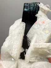 Load image into Gallery viewer, Dark Green Cap Stak Nala Tourmaline with Cleavelandite Matrix – Haramosh Mountains, Pakistan