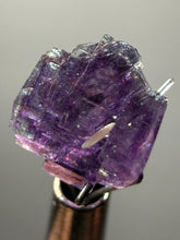 Load image into Gallery viewer, Rhodochrosite + Quartz on Purple Isometric Fluorite (Thumbnail Specimen) | Wutong Mine, China