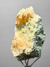 Load image into Gallery viewer, Hessonite Garnet Cluster on Matrix – Natural Collector Specimen from Pakistan | High-Grade Orange-Red Garnet Crystals