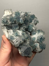 Load image into Gallery viewer, Premium Natural Blue Fluorite on Quartz Matrix
Collector Mineral Specimen – Inner Mongolia, China
Xianghualing Mine, Hunan Province, China