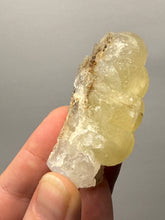 Load image into Gallery viewer, Rare Botryoidal Yellow Fluorite on Quartz Matrix Collector Mineral Specimen – Maharashtra, India