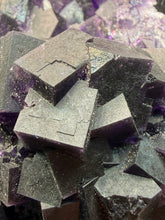 Load image into Gallery viewer, High-Grade Rare Purple-Green-Blue Cubic Fluorite | Cabinet Mineral Collector Specimen | Zhejiang Province, China