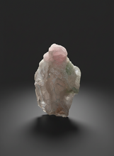 Load image into Gallery viewer, Pink Morganite & Mint Green Tourmaline in Shiny Quartz – Pegmatite Mineral Specimen from Pakistan